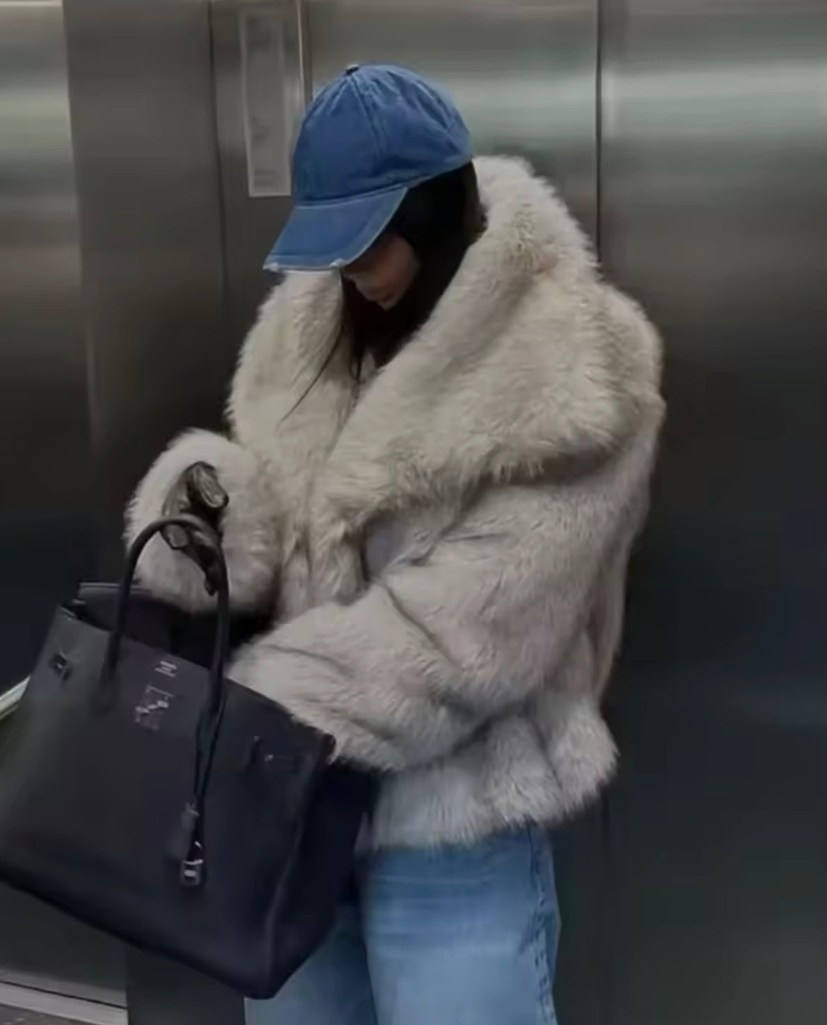 Cappottino pelliccia donna “ANNA”