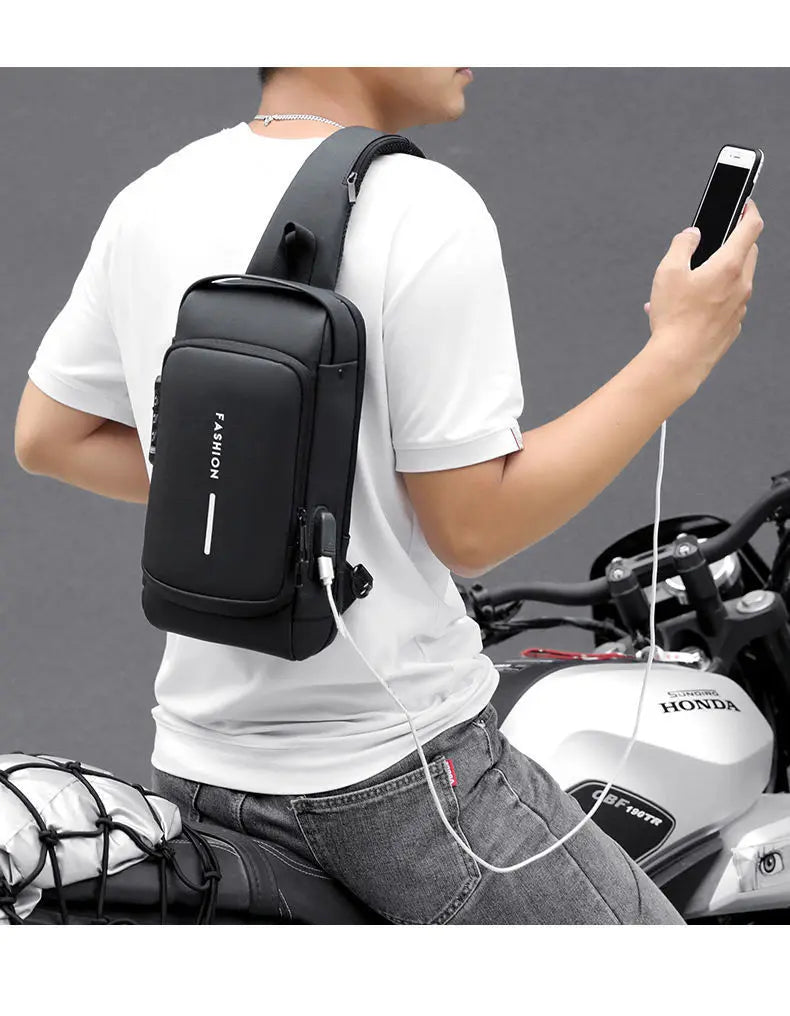 Borsa Antifurto Uomo USB