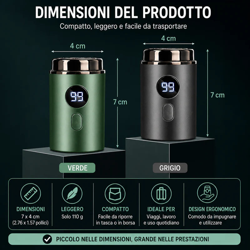 Rasoio Elettrico Tascabile USB-C